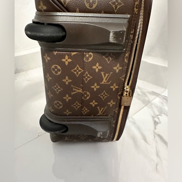 ❤️Louis Vuitton Pegase 60 carry on wheels travel vintage luggage w hang cover - Picture 7 of 16